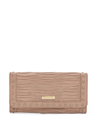 Burberry stud-embellished wallet - Pink