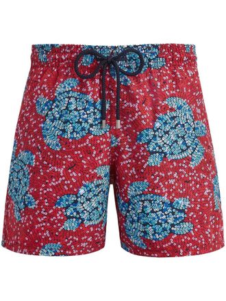 Vilebrequin Costume da bagno con stampa - Rosso