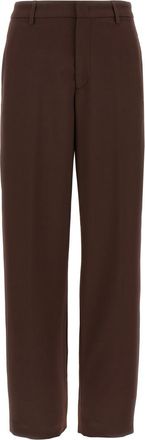 Fabiana Filippi Brown Jewel detail pants