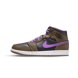 Nike Jordan 1 Mid Purple Mocha - unisex - Sport - Bruin - Maat: 51 1/2 EU