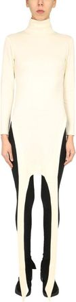 AMBUSH Polo Neck Apron Sweater - White