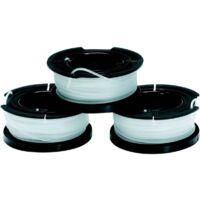 OEM Juego De 3 Carretes De Repuesto Para Desbrozadoras, Carrete De Alimentaci&oacute;n Autom&aacute;tica, 3 X 10 M De Hilo De Nailon Resistente Y Transparente, Rosca De