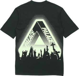 Palace Tri-Cult Tee limited Triangle Printing Short Sleeve Unisex Black P19TS334