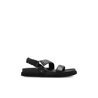 Max Mara Flat Sandals, female, Black, Size: 10 US Macro Sandals