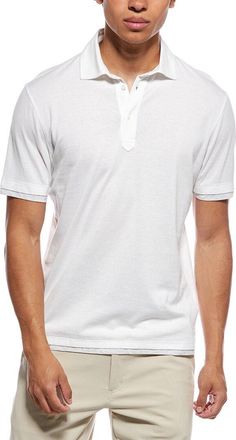 Brunello Cucinelli Linen-Blend Polo Shirt