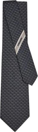 Ferragamo Biella Gancini Jacquard Silk Tie Accessories