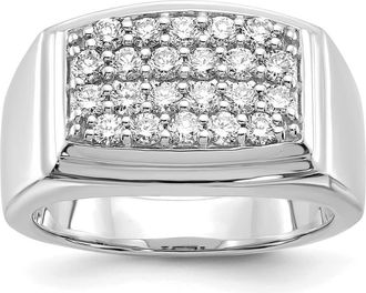 Diamond2Deal 10k Gold Lab Grown Diamond Wedding Band Ring 1Ct Clarity- VS Color- G-H