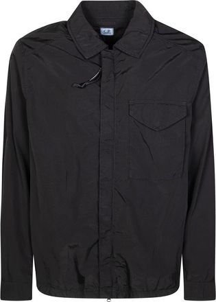 C.P. Company Chrome-R Overshirt - Heren - Zomerjassen - Zwart - M - Jassen