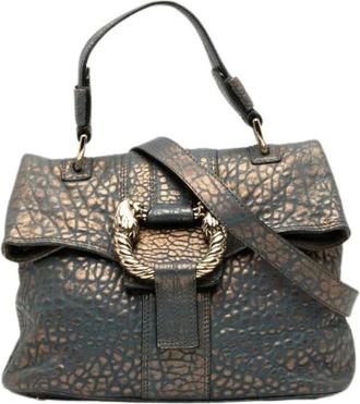 Bulgari Pre-owned Handbags, female, Blue, Size: ONE SIZE Pre-owned Leather Handbag