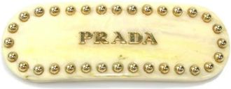 Prada Pre-owned Accessories, female, Beige, Size: ONE SIZE Pre-owned Fabric hair-accessories