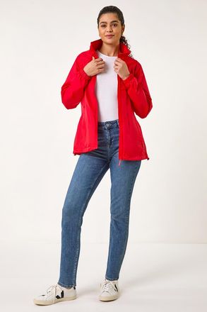 Roman Shower Resistant Funnel Neck Jacket