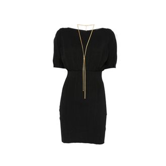 Elisabetta Franchi Short Dresses, female, Black, Size: XL Dress Elisabetta Franchi