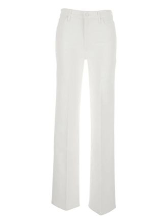 Mother belt-loop jeans - White