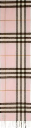 Burberry Sciarpa a quadri con frange - Rosa