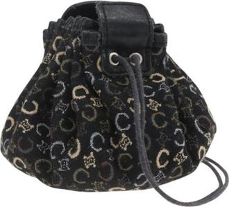 Celine Pre-owned Bucket Bags, female, Blue, Size: ONE SIZE Pre-owned Canvas Bucket Bag