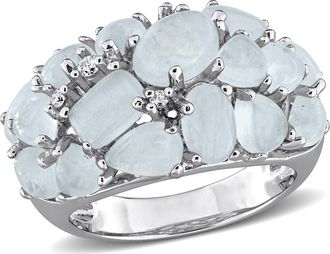Delmar Milky Aquamarine & Diamond Dome Ring in Blue at Nordstrom Rack, Size 6