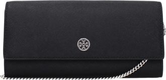 Tory Burch Tory Burch Womens Chain Wallet - Black