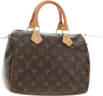Louis Vuitton Pre-owned Speedy 25 Handbag - Dames - Vintage Handtas - Bruin - ONE Size - Leer - Vintage