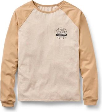 Passenger Odyssey Recycled Cotton Raglan T-Shirt Longsleeve f&uuml;r Herren | beige