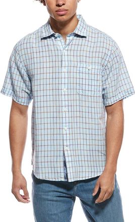 Tommy Bahama Manati Plaid Linen-Blend Shirt