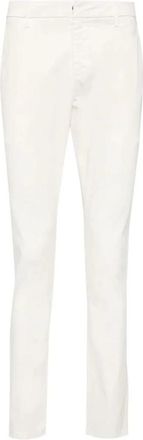 Dondup Stijlvolle Broek - Heren - Slim Fit Broeken - Wit - W30 - Katoen - Broeken