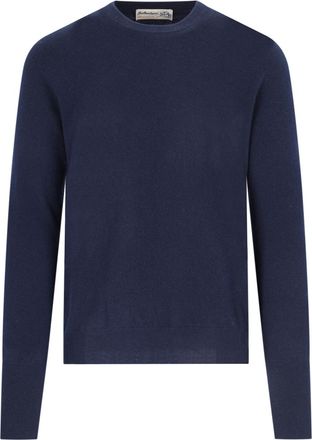 Ballantyne Navy Blue Cashmere Crewneck Sweater