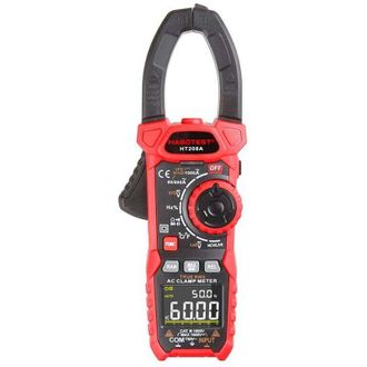 Elle Pinza Amperim&eacute;trica Ac/dc De 1000 A. Mide Corriente Ac/dc De Hasta 1000 V. Modos Vfd Y Loz. Cumple Con Las Normas Cat Iv 600v Y Cat Iii 1000v. Ht208d