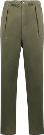 Aspesi Slim-fit Broek - Heren - Slim Fit Broeken - Groen - XL - Katoen - Broeken