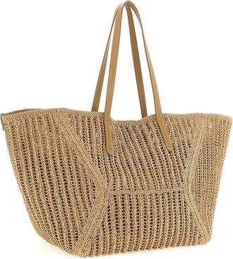 Brunello Cucinelli Womens Beige Polyamide Shoulder Bag