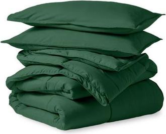 Bare Home All-Season Down Alternative Comforter Set in Forest Green at Nordstrom, Size California King