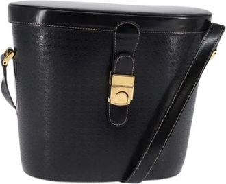 Gucci Pre-owned Leren Bucket Bag - Dames - Vintage Tas - Zwart - ONE Size - Leer - Vintage