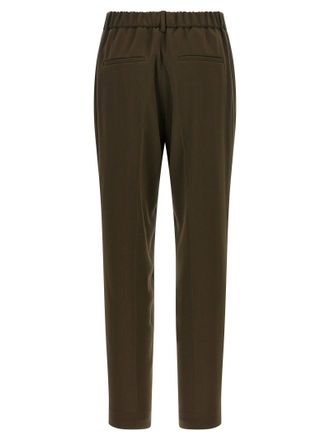 Alberto Biani Cr&ecirc;pe Stretch Trousers - Olive