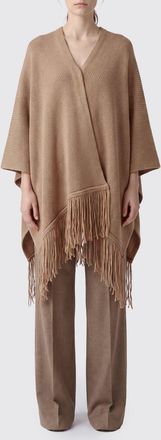 Max Mara Mantella al ginocchio in lana e cashmere con orlo sfrangiato