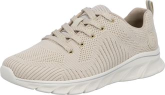 Rieker Sneaker RIEKER, Damen, Gr. 36, weiss (sanftes wei&szlig;), Textil, Schuhe Sneaker, mit leichter Laufsohle, Freizeitschuh, Halbschuh, Schn&uuml;rschuh