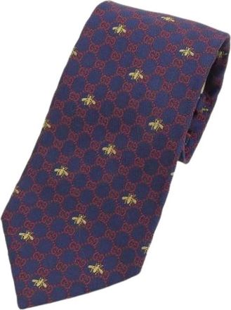 Gucci Pre-owned Cravat - Heren - Vintage Accessoires - Blauw - ONE Size - Vintage