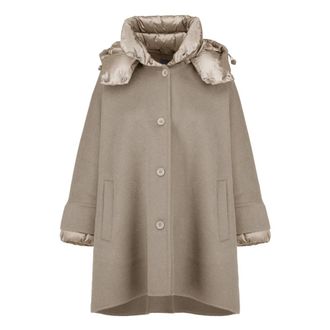 Bomboogie Cappa in lana effetto alpaca - Jackets - Mujer - Beige - L