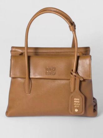 Miu Miu na lamb leather tote bag