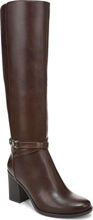 Naturalizer Jane Riding Boot in Cappuccino Brown Faux Leather at Nordstrom Rack, Size 9