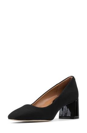Donald J Pliner Goodwyn Block Heel Pump in Black at Nordstrom Rack, Size 8