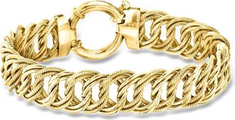 Ross-Simons 14kt Yellow Gold-Plated Circle-Link Bracelet