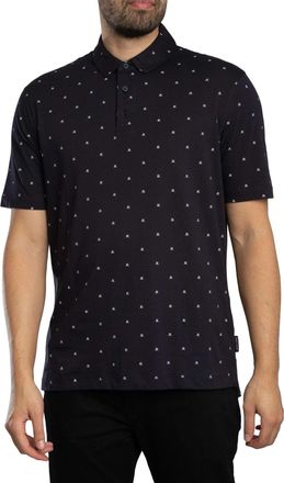 A|X Armani Exchange Poloshirt Met Logopatroon, Blauw
