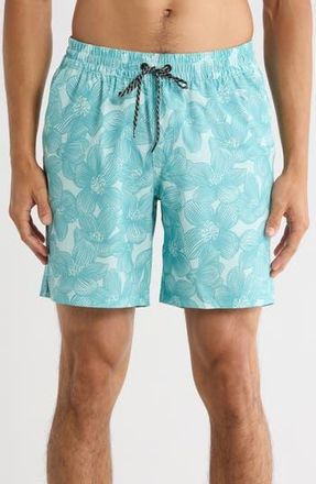 Hurley Jay Volley Swim Trunks in Turquoise Aqua at Nordstrom Rack, Size X-Large