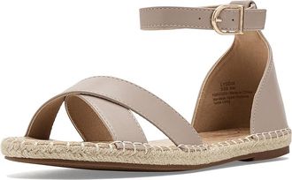 Journee Collection Lyddia Sandals Womens Shoes Taupe : 8.5 M, Faux Leather