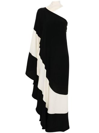 Taller Marmo Tirso maxi-jurk met colourblocking - Zwart