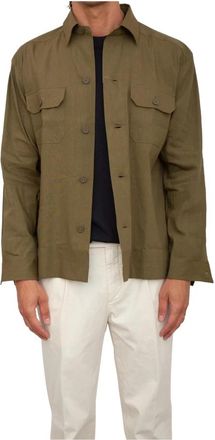 HUGO BOSS Cole Shirt - Heren - Casual Overhemden - Groen - XL - Linnen - Overhemden