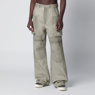 Rick Owens Sand vintage-effect cargo trousers