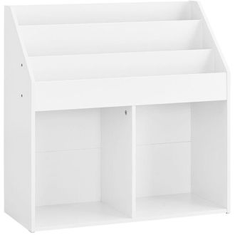 SoBuy SoBuy Kids Bookshelf With 5 Shelves White 68x30x68cm Minimalist KMB01-II-W
