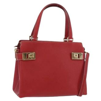 Ferragamo Pre-owned Handbags, female, Red, Size: ONE SIZE Pre-owned Hand Bag