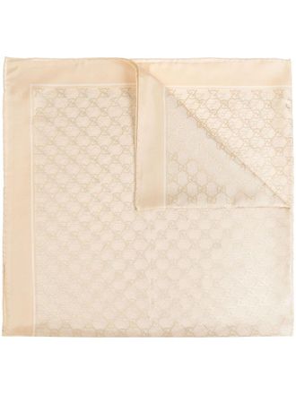 Gucci GG silk scarf - women - Silk - One Size - Neutrals