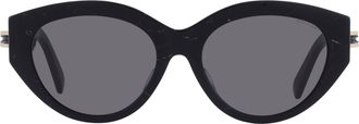 Bulgari B.Zero 1 Grey Cat Eye Ladies Sunglasses BV40046F 05A 56